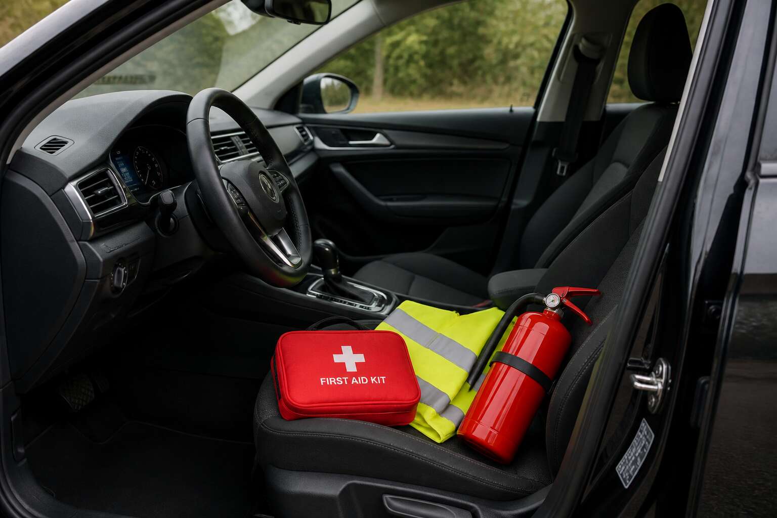 safety equipment in a car